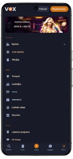 vox casino app